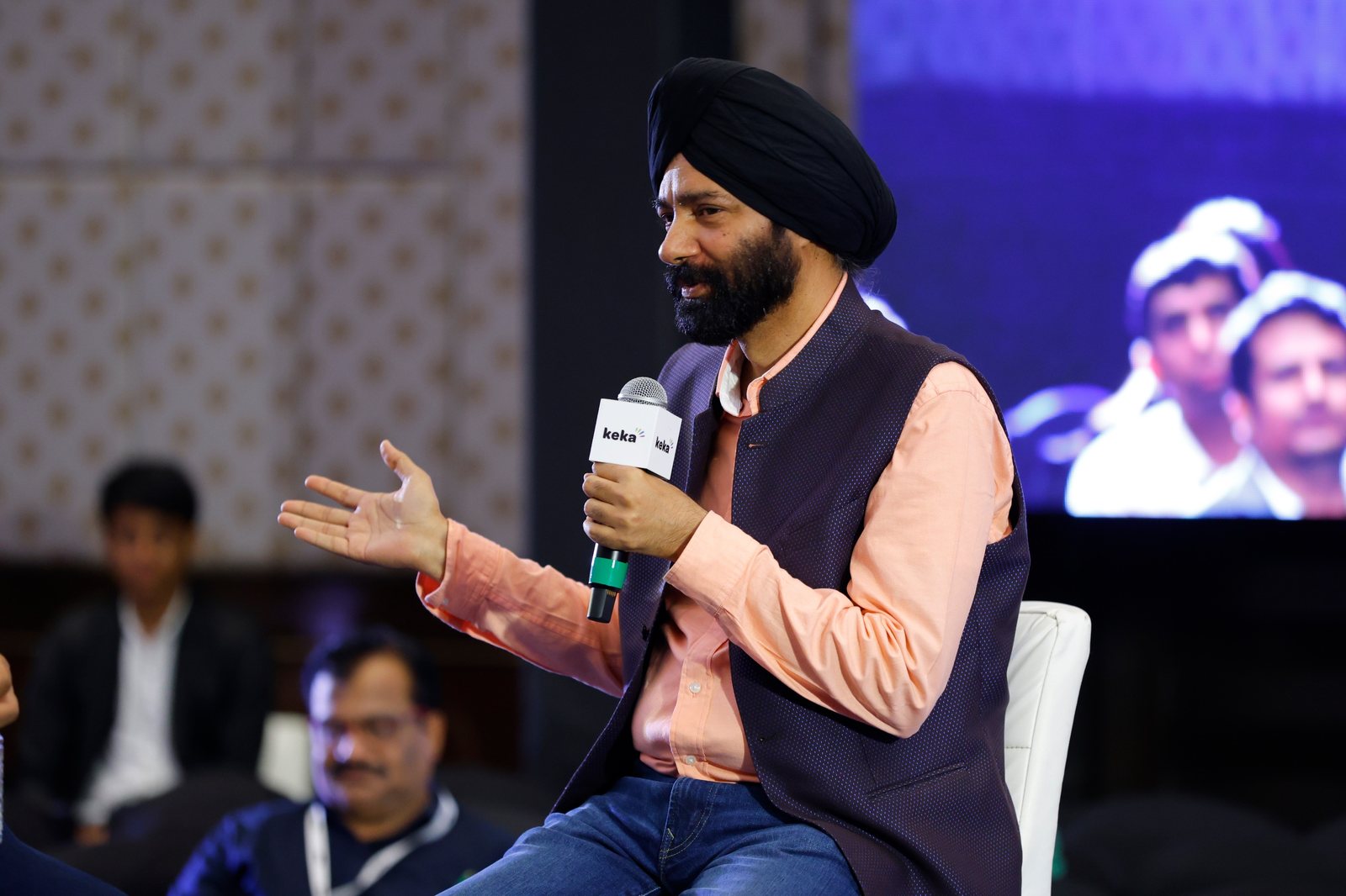 Harjeet speaking on a panel